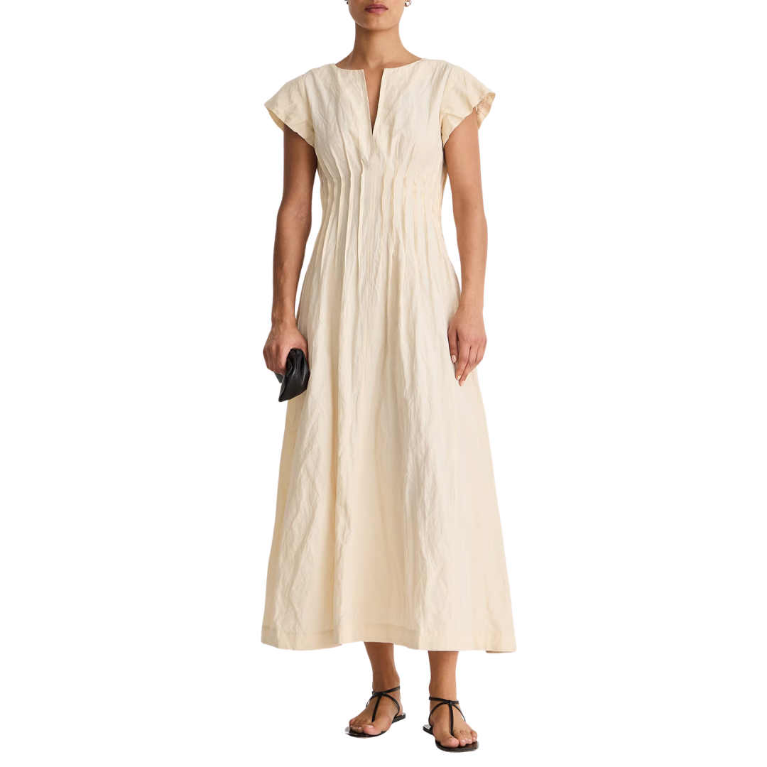 Maravilla Pintuck Maxi in Shell