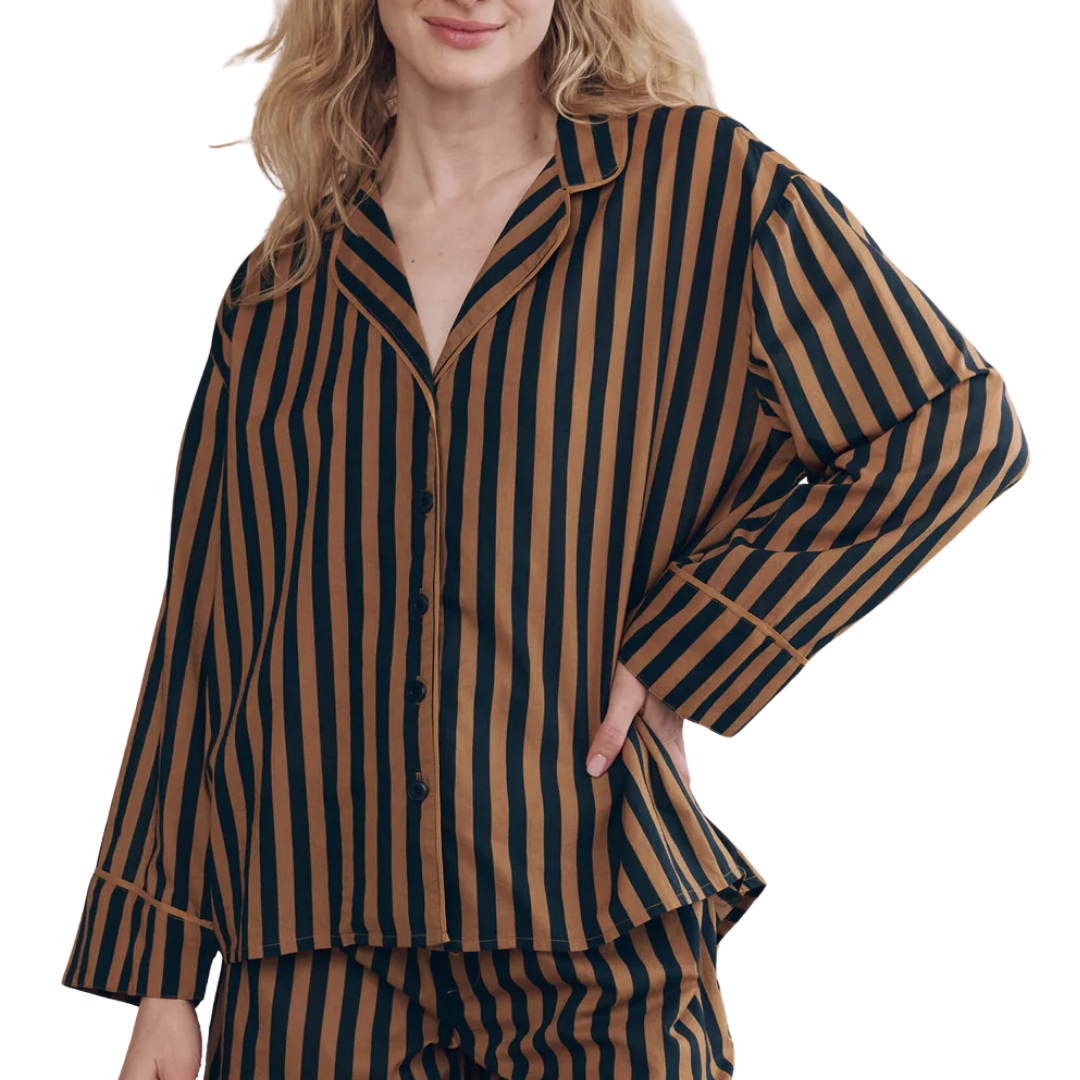 The Pajama Shirt in Club Stripe