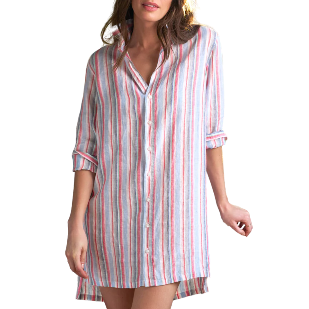Hunter in Multi Pink & Green Stripe