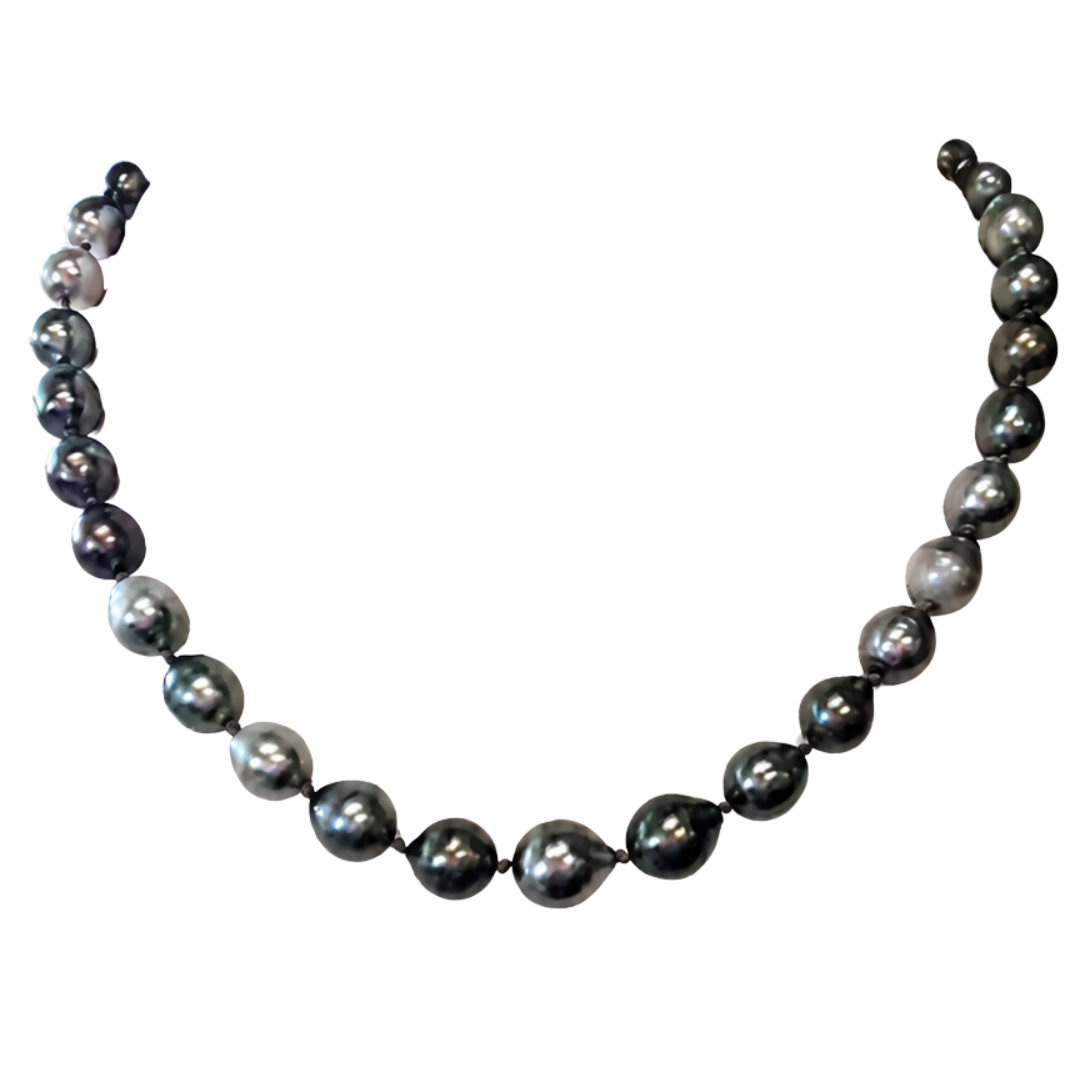 Tahitian Pearls 18" Necklace in Grey
