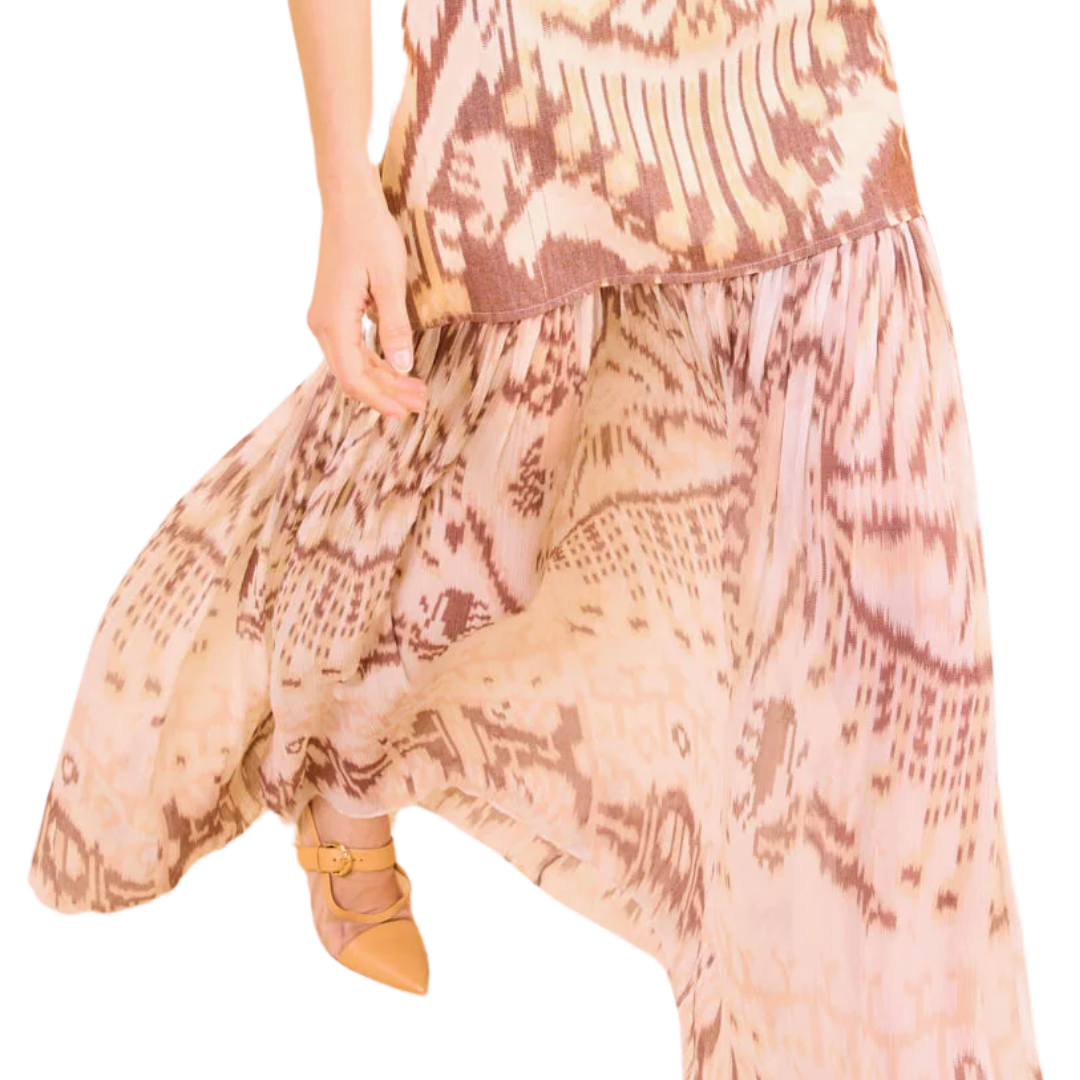 Marisol Drop Waist Gown in Moonstone