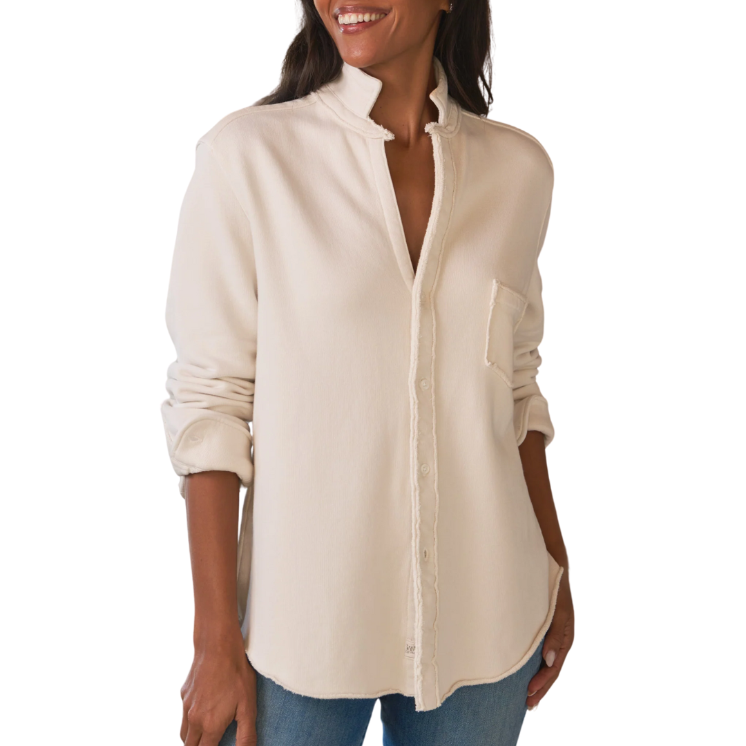 Eileen in Vintage White Triple Fleece