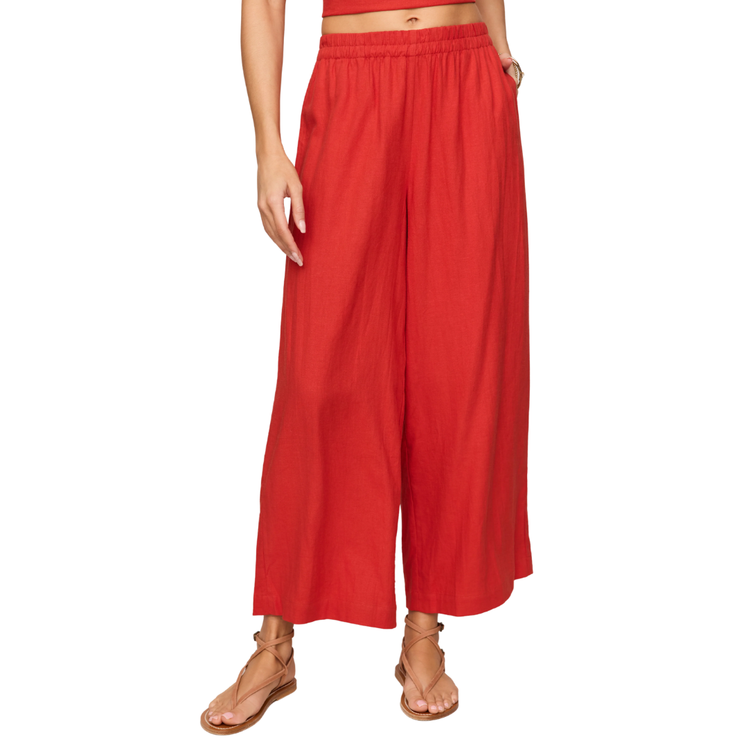 Scout Linen Pant in Chili Pepper