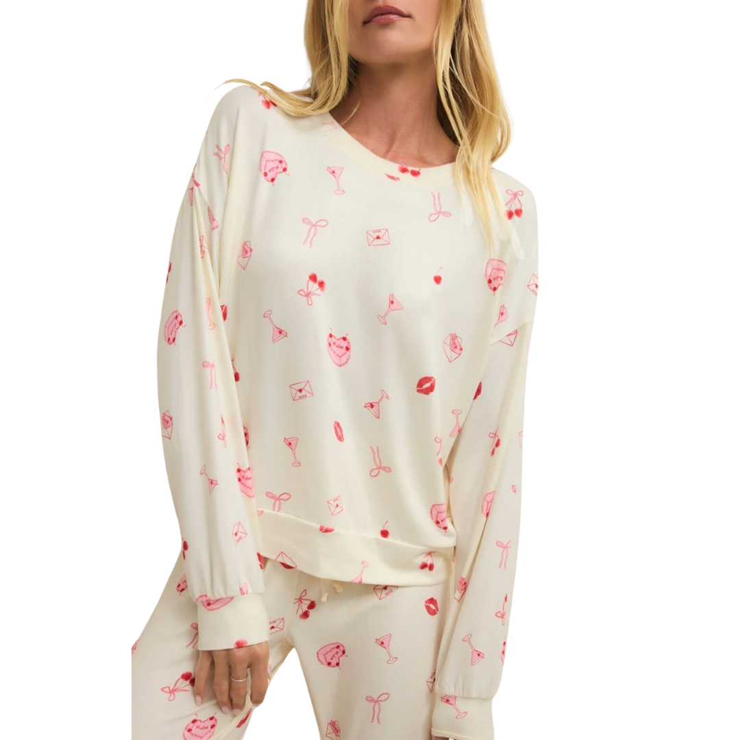 Mira Sweet Things LS Top in Vanilla Ice