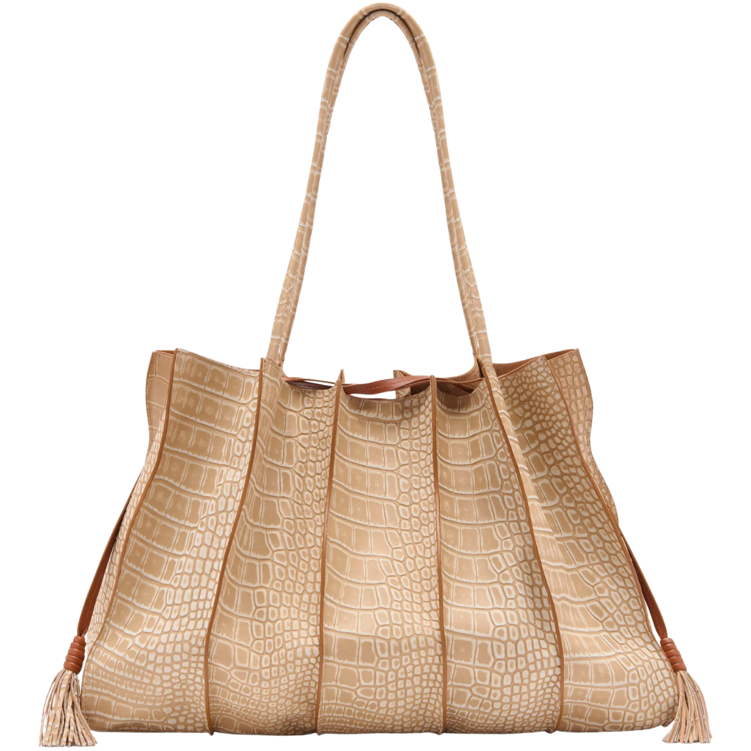 Adria Large Tote in Dune