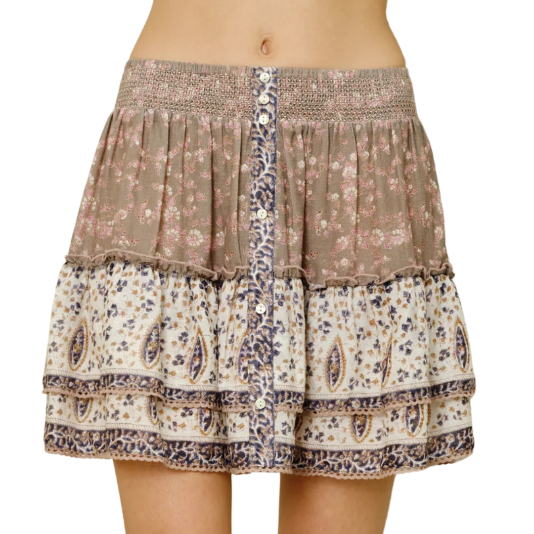 Bani Mini Skirt in Multi