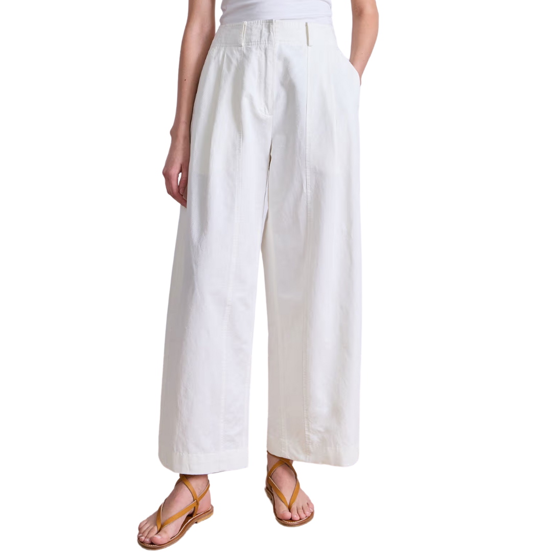 Cropped Cybil Trouser in Cream