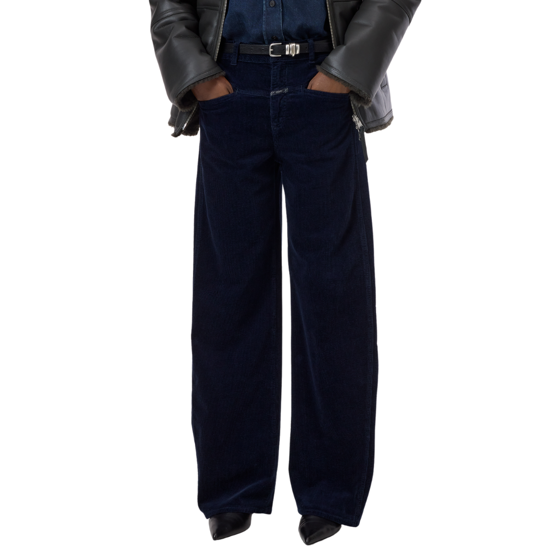 Tori-X Barrel Corduroy Pants in Dark Night
