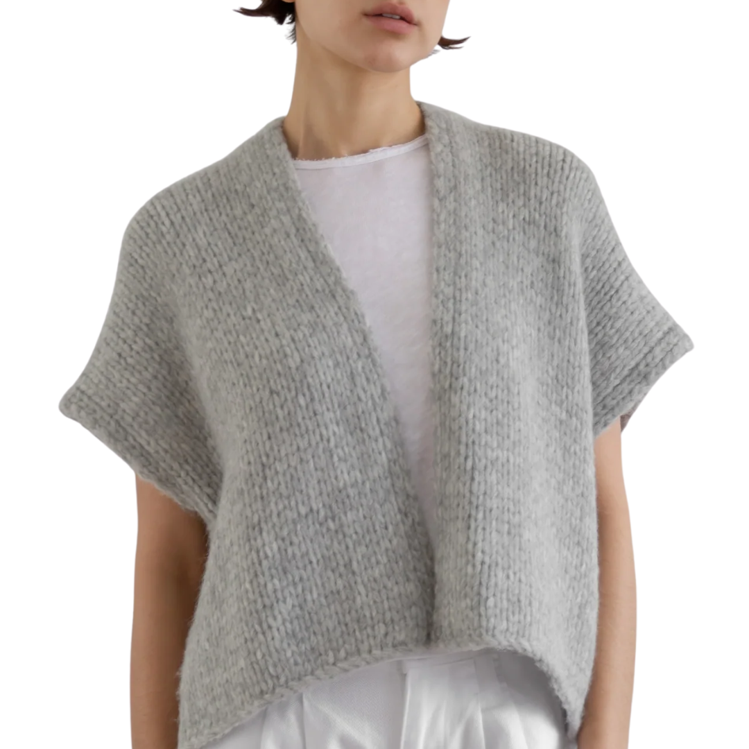Flor Vest in Light Grey