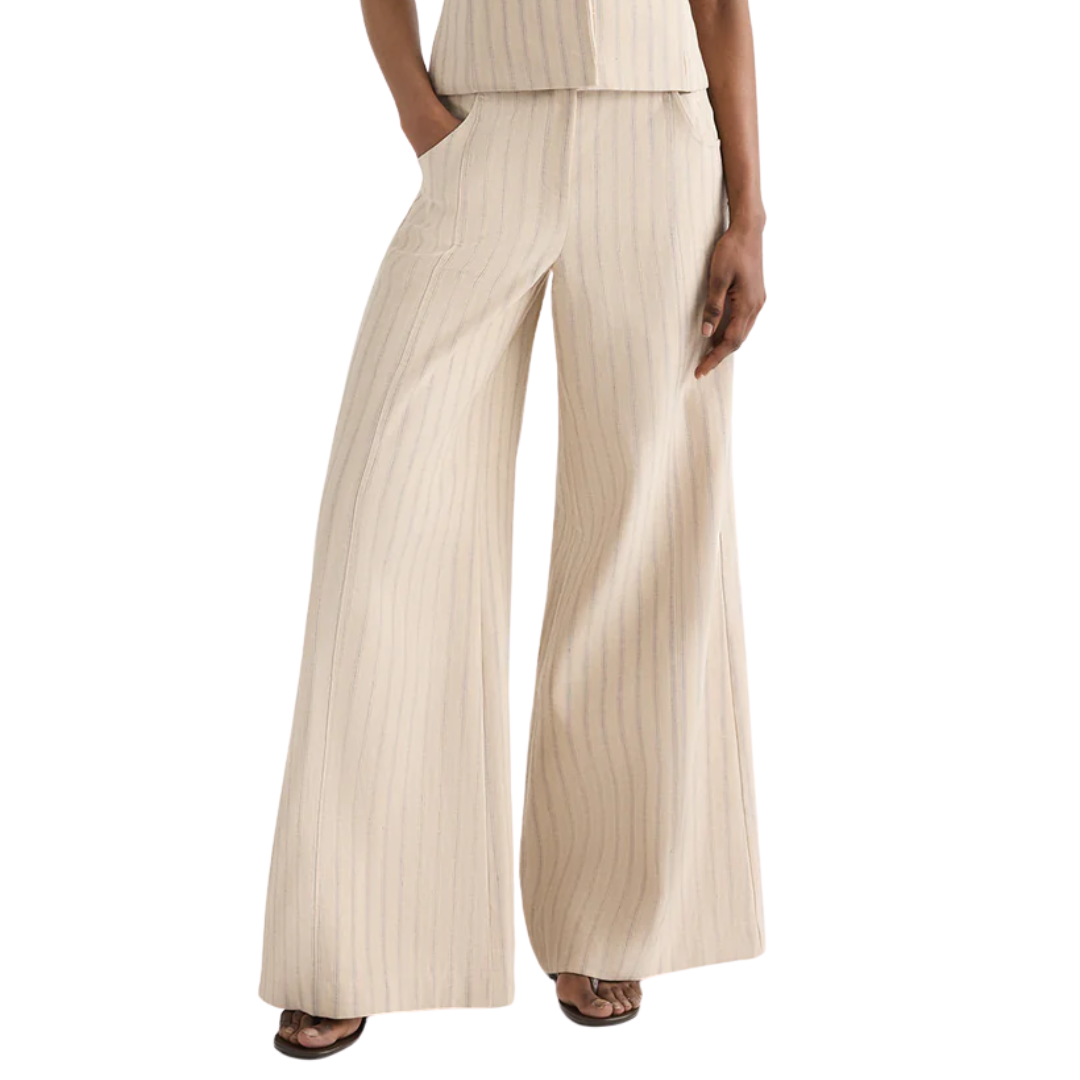 Demie Pant in Ecru Multi