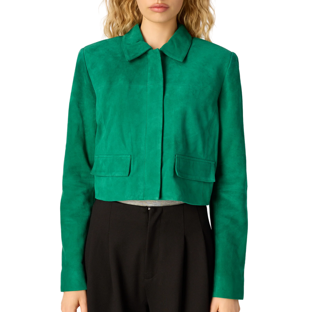 Sullivan Suede Jacket in Verdant