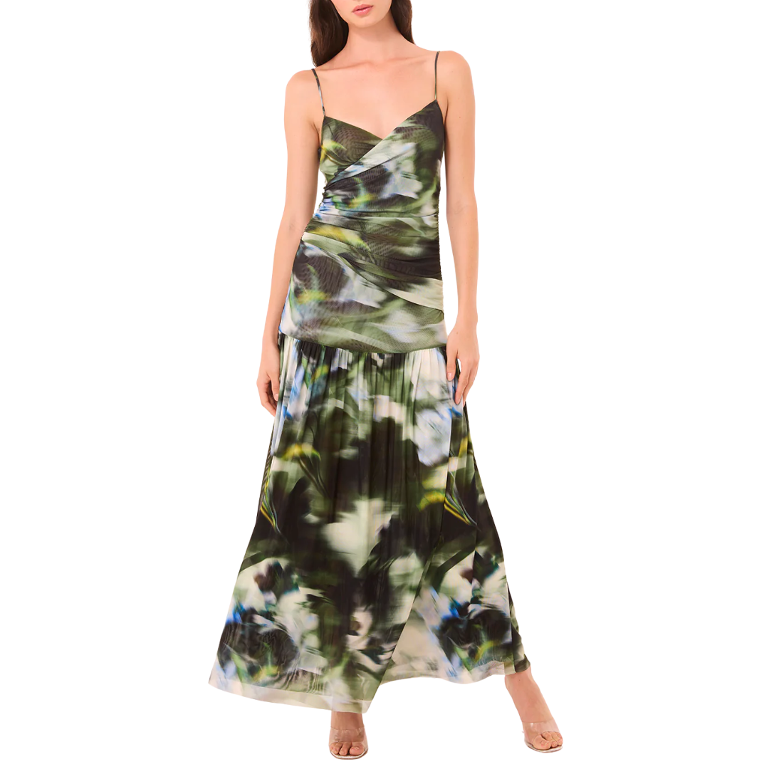 Tala Dress in Blurred Casablanca Lily Mesh