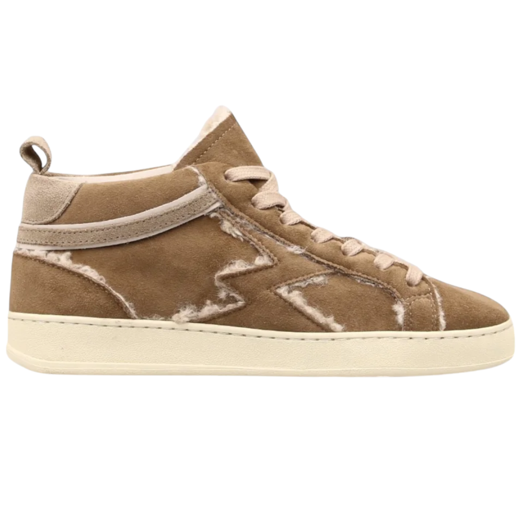 Iconic Mid Shearling Sneaker in Butter