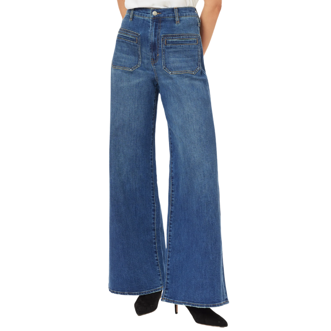 Emerson Patch Pocket Relaxed Flare in Bay