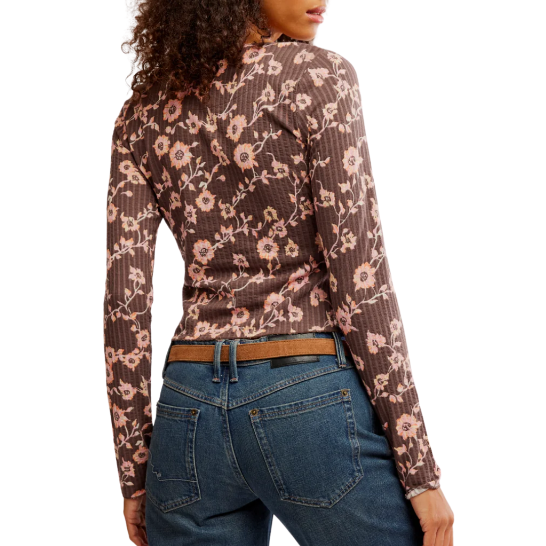 Tilly Long-Sleeve Cardi in French Chocolate