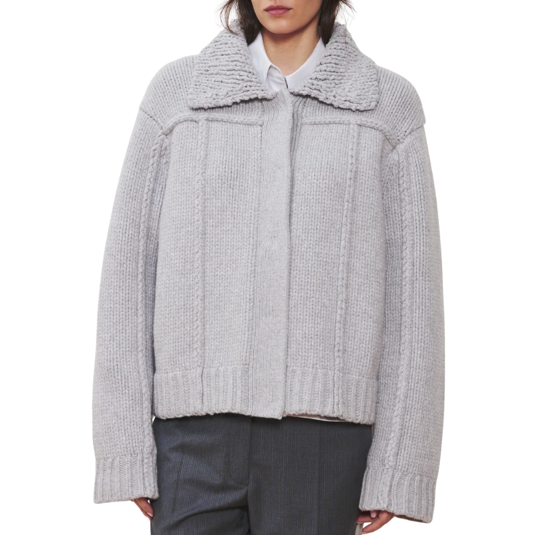 The Wales Cardigan in Light Grey