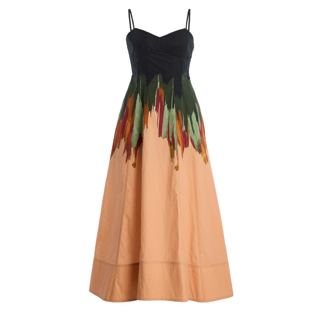 Fiora Cami Cotton Dress in Agate