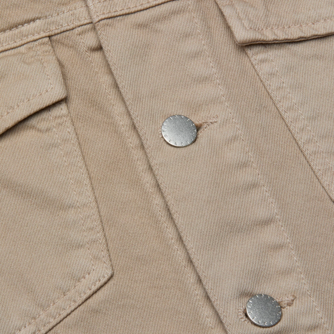 Vianney Denim Jacket in Pale Khaki