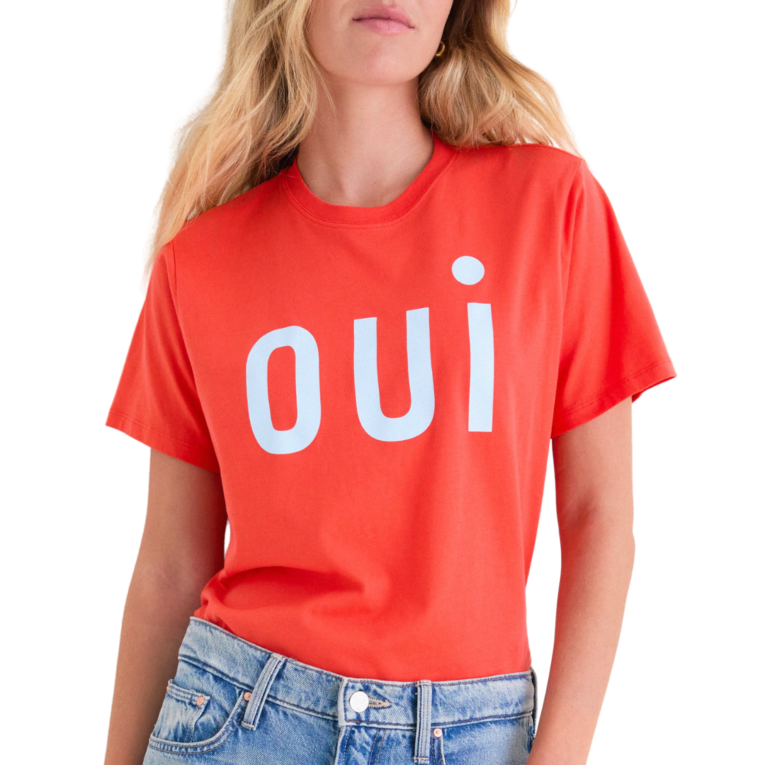Original Tee Oui in Bright Poppy
