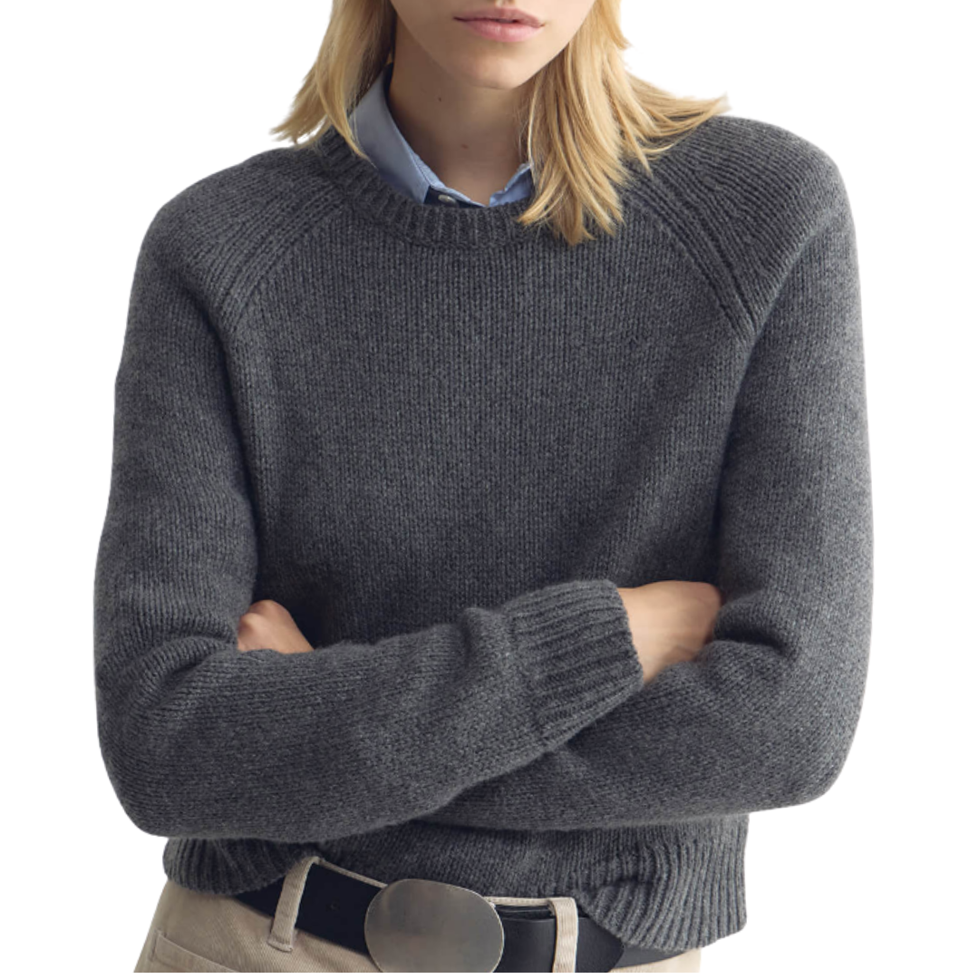 Laurel Sweater in Dark Charcoal Melange