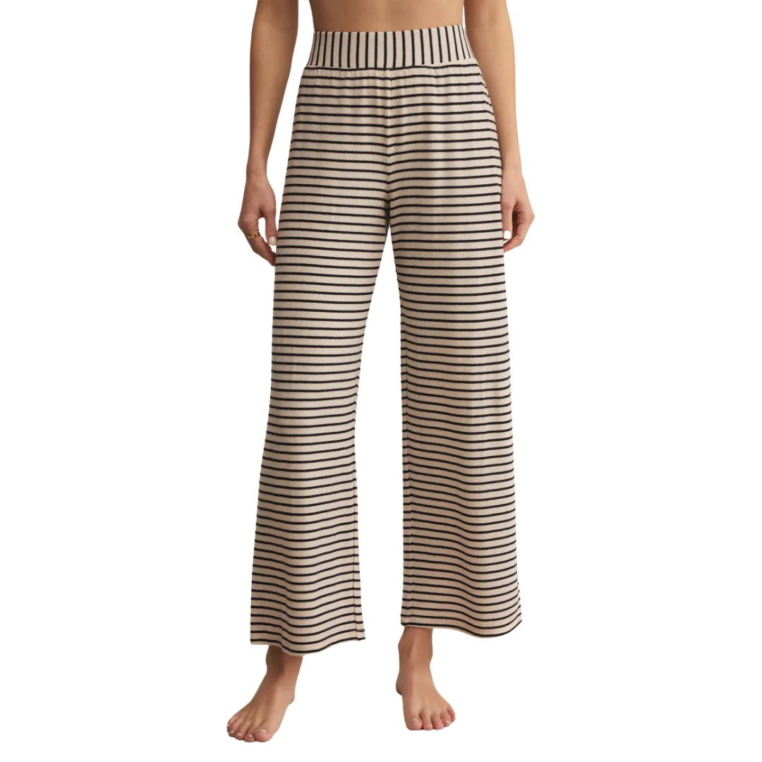 Luxe Stripe Pant in Crystal