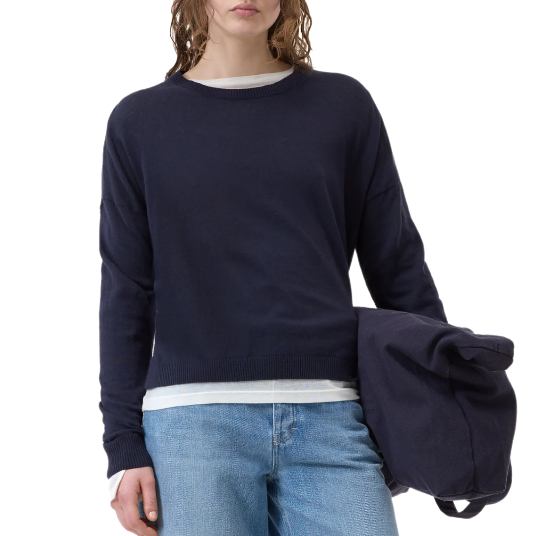 Knitted Long Sleeve in Dark Night