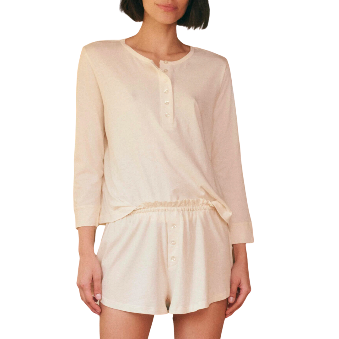 The Tap Short in Washed White