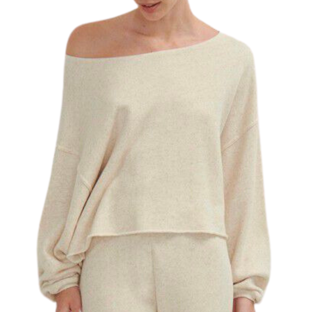 Itonay Sweatshirt in Ecru Melange