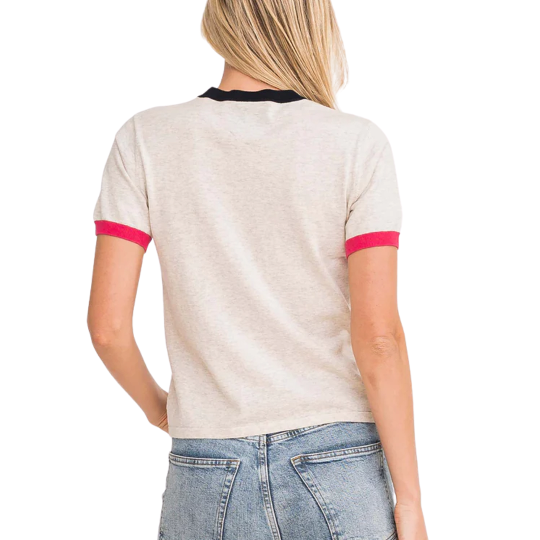 Lonnie Ringer Tee in Quartz