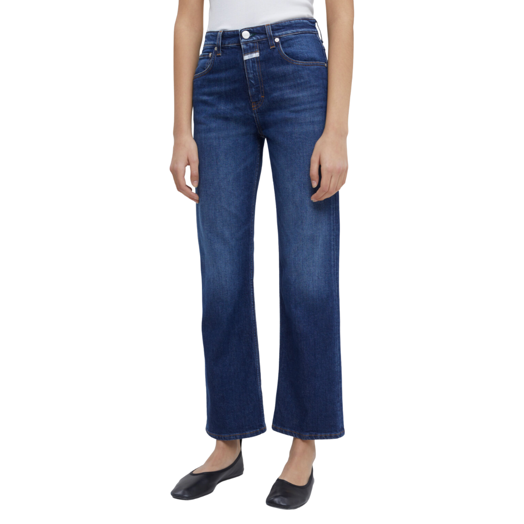 Baylin Slim Flare Jean in Dark Blue