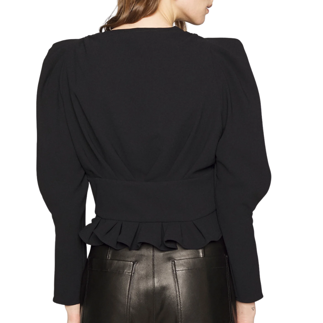 Stepie Blouse in Black