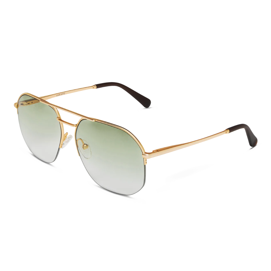 Muse Readers in Gold Green Gradient Tint