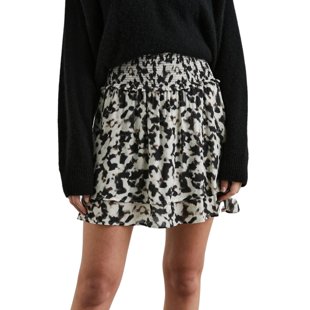 Addison Skirt in Blurred Cheetah