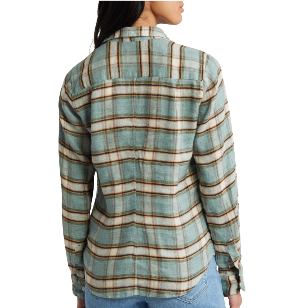 Barry in Italian Cotton Green, Sand, Black Plaid