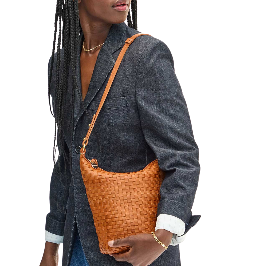 Petite Jeanne in Natural Woven Checker