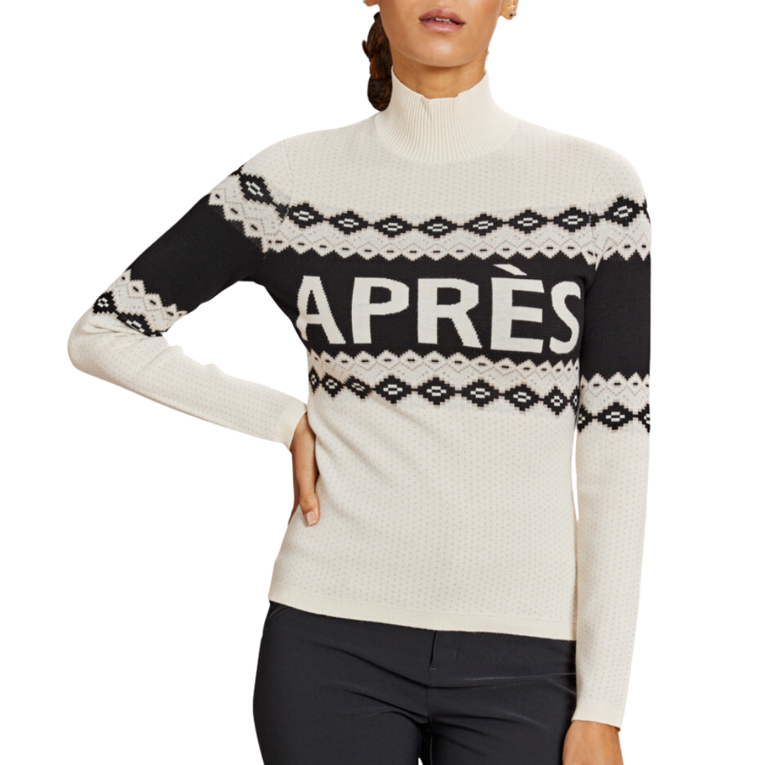 Aurora Mock Neck Sweater in Ivory