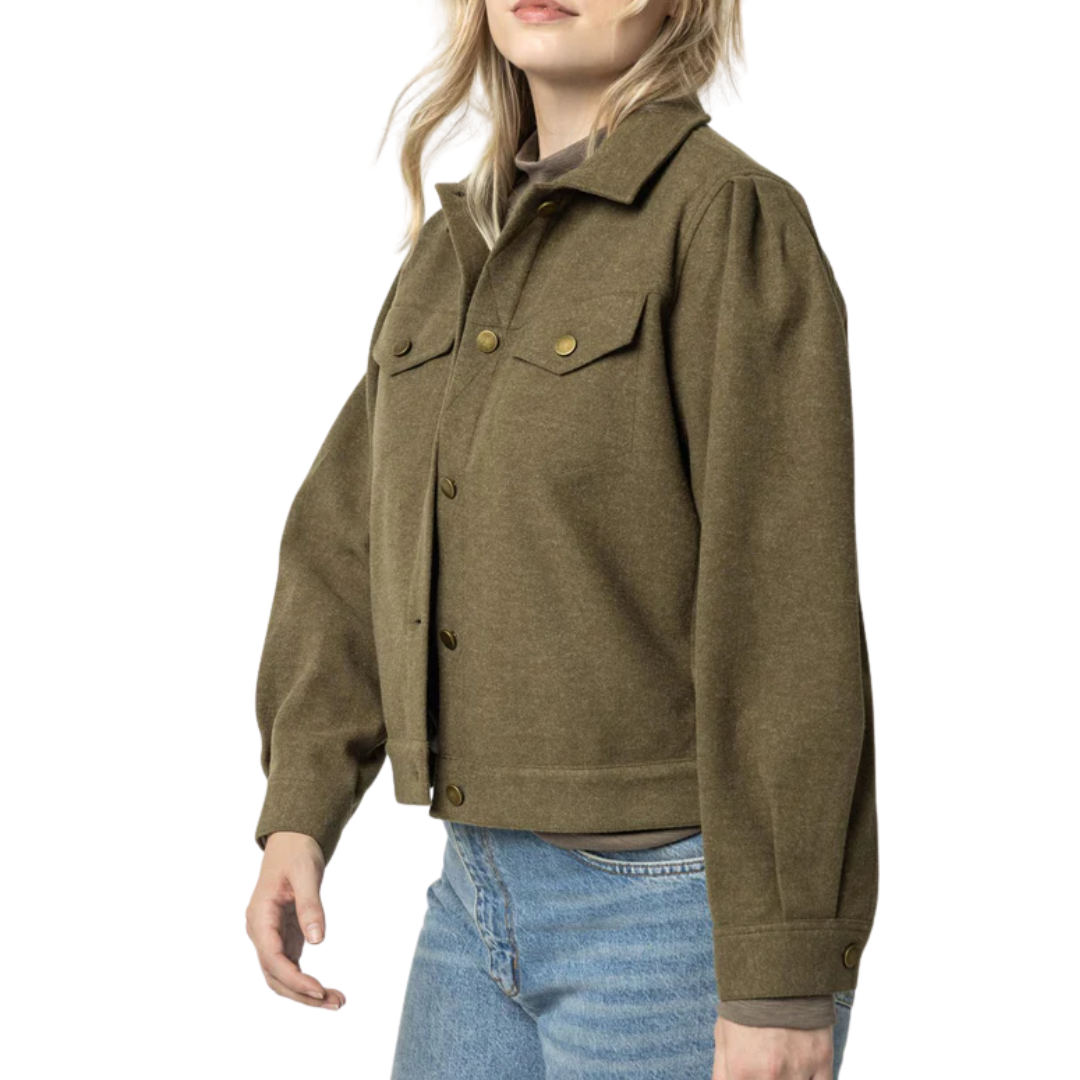 Jean Style Jacket in Military