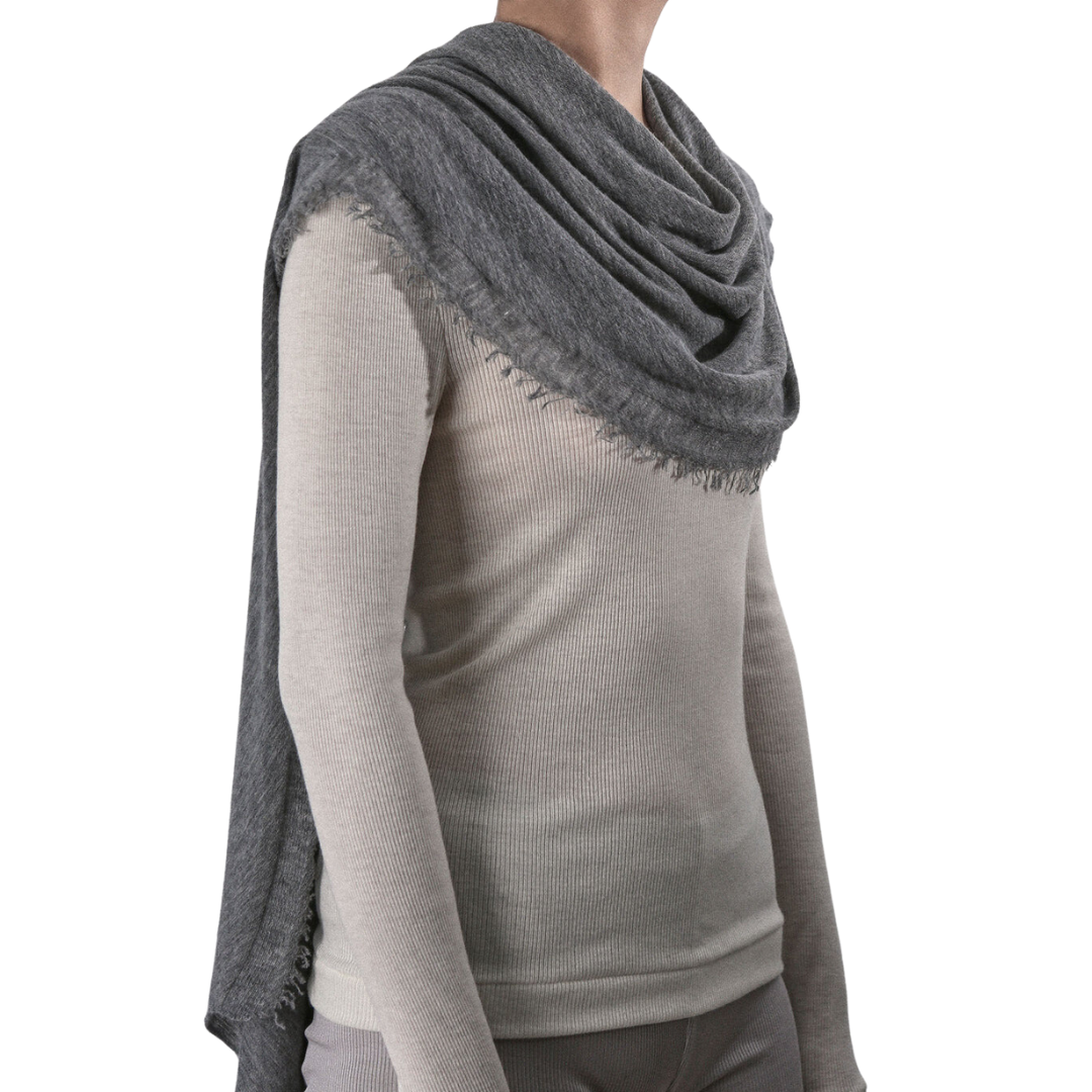 Love Scarf in Heather Grey