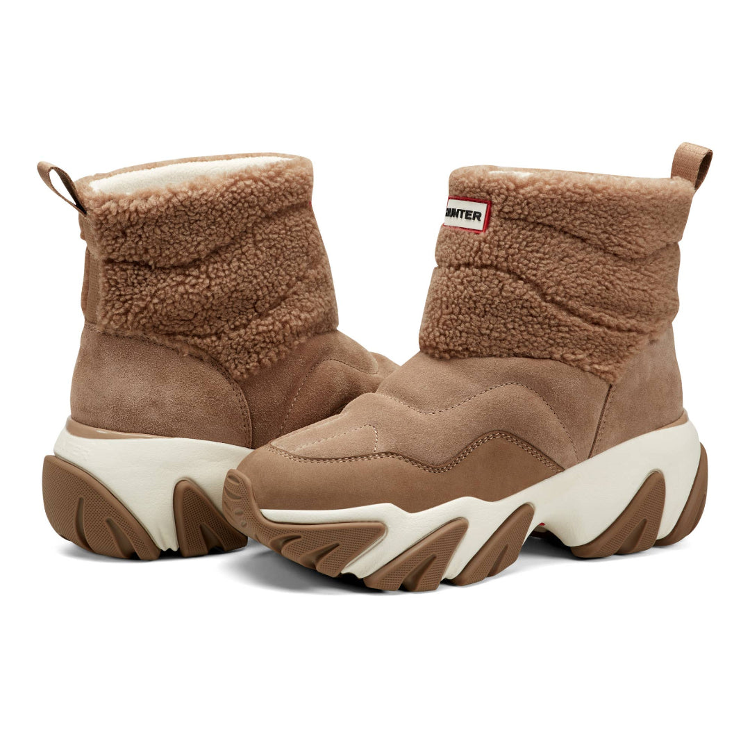 Debra Waterproof Snow Booties in Medium Brown