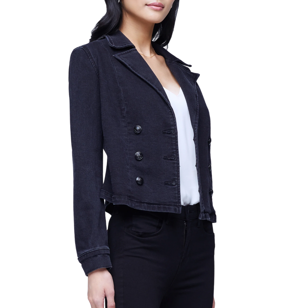 Admiral Jacket in Washed Black
