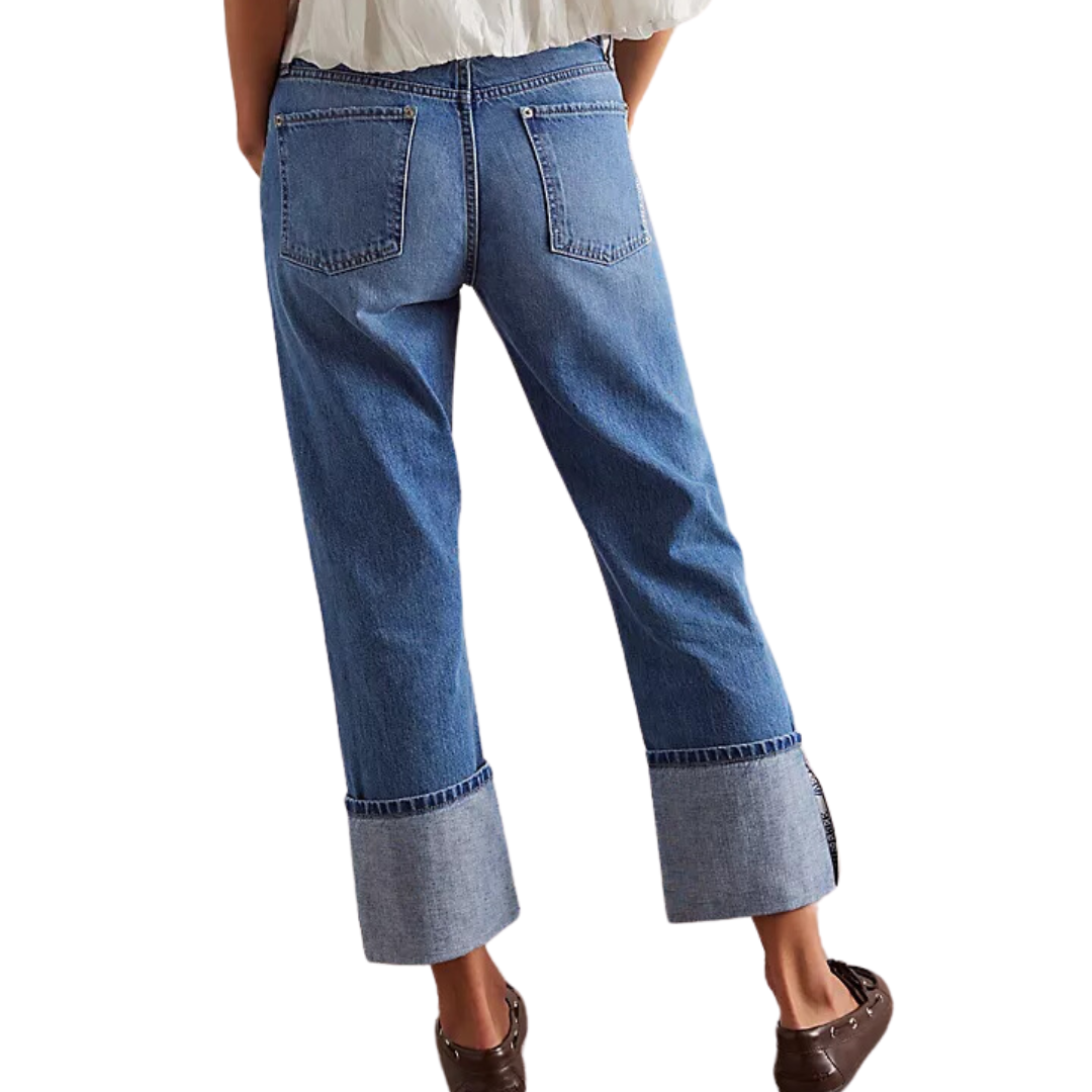 We The Free Slim Shade Selvedge Jeans in True Blue