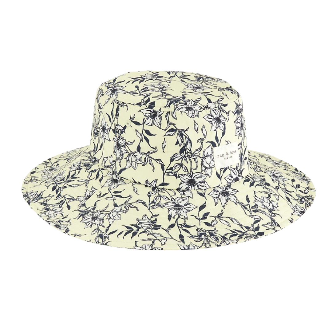 NWOT RAG & BONE addison cruise hat in yellow floral RAG AND BONE New York Saffron Addison Cotton Baseball Hat OS  main image 2