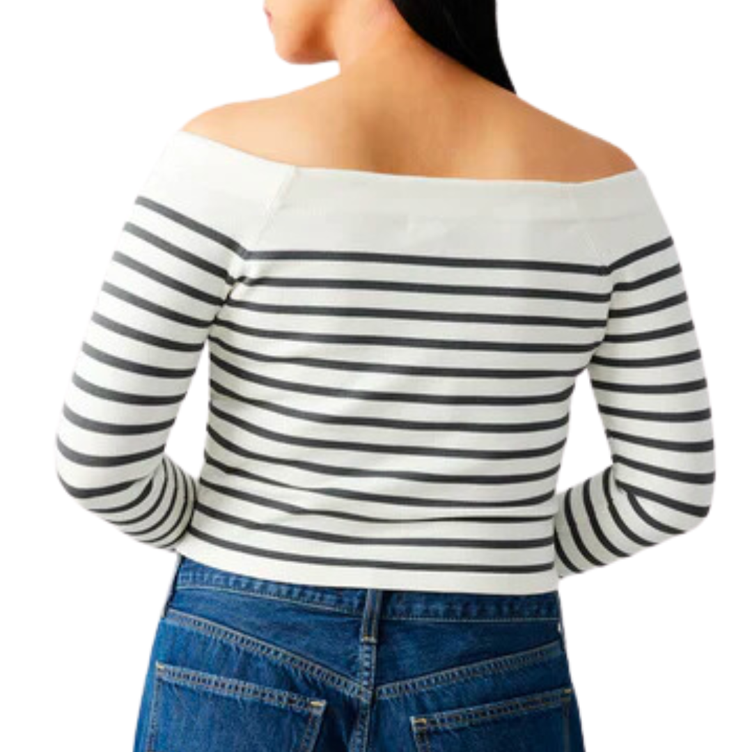 Ressi Sweater in Ivory Stripe