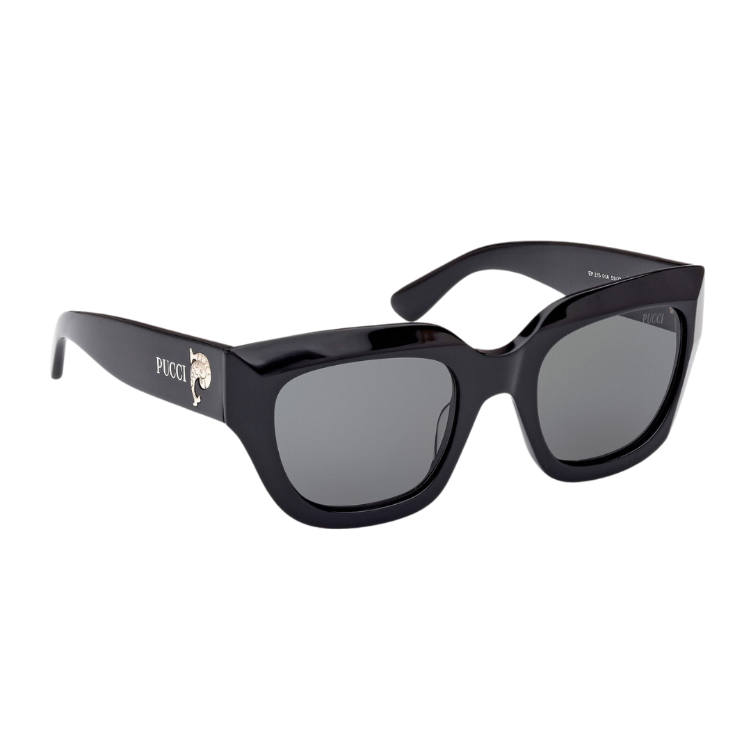 EP0215 Butterfly Sunglasses in Shiny Black/Smoke