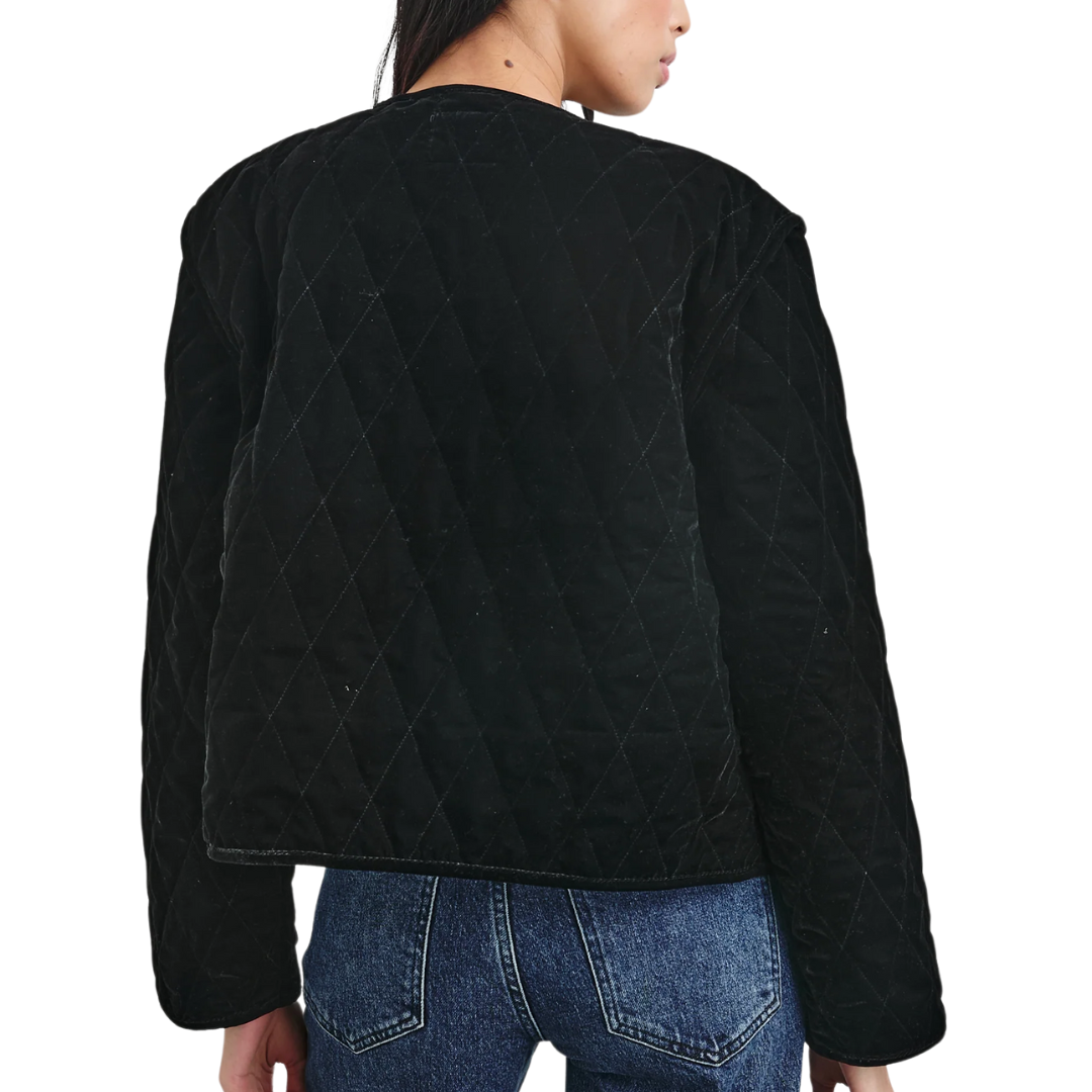 Kiko Jacket in Black Velvet