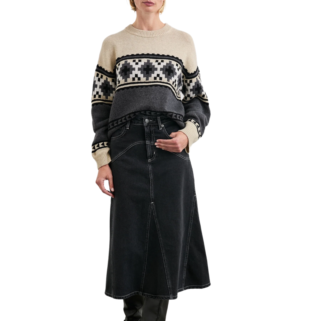 Emma Sweater in Heather Fair Isle