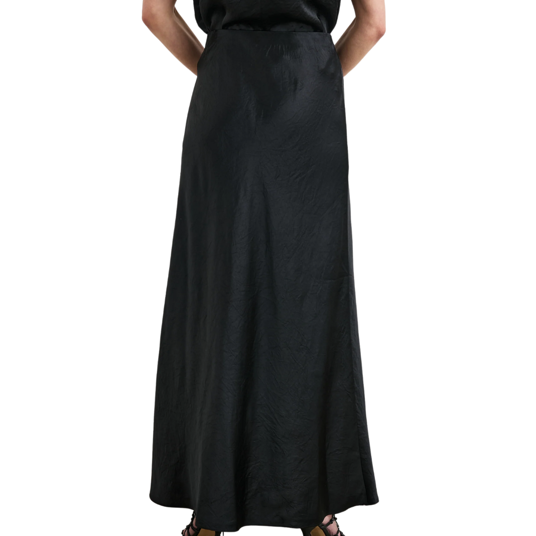 Romina Skirt in Black Crinkle