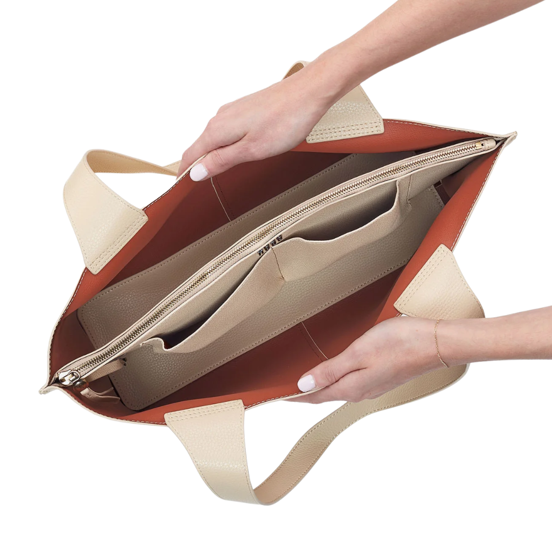 Vida Large Tote in Almond