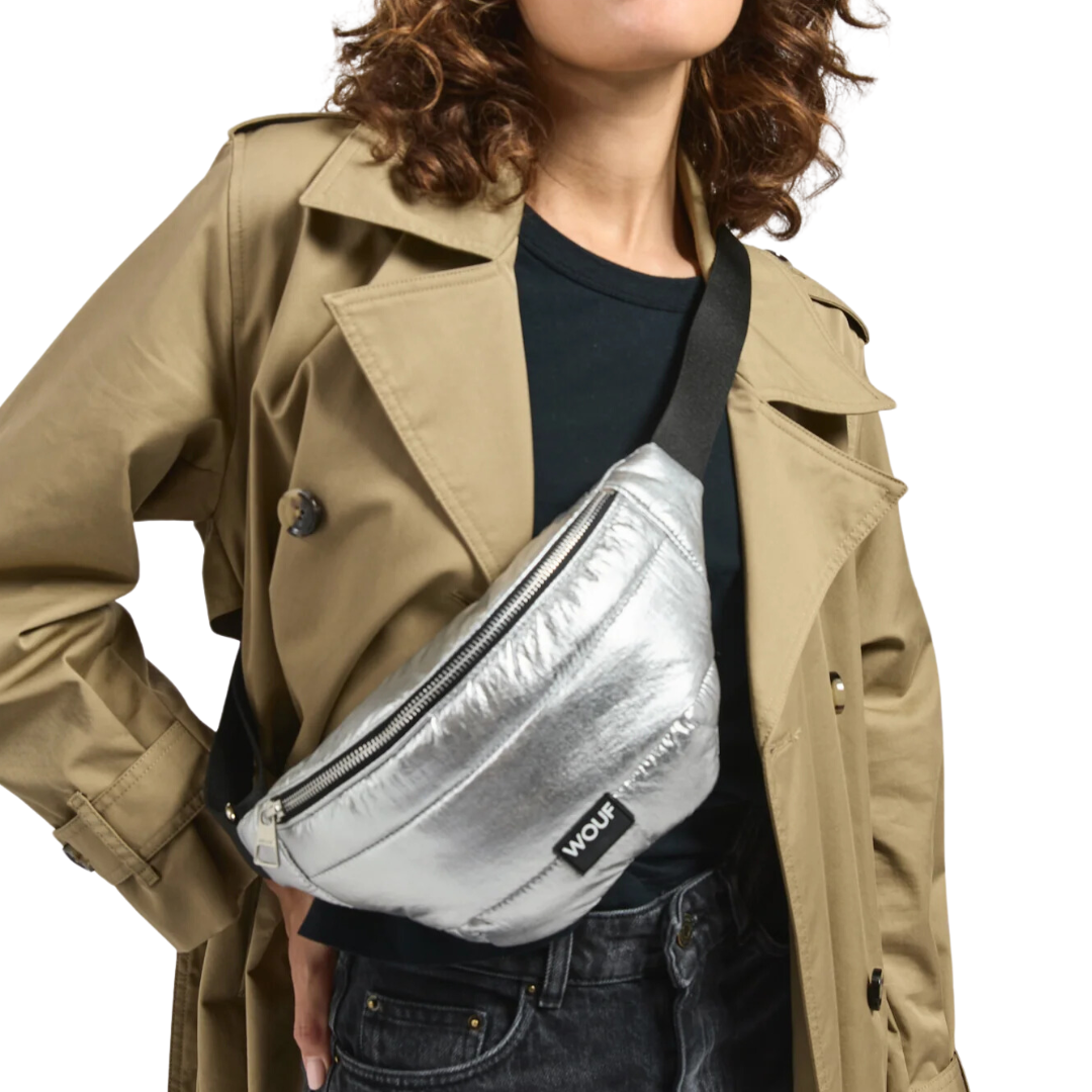 Glossy Waistbag in Silver