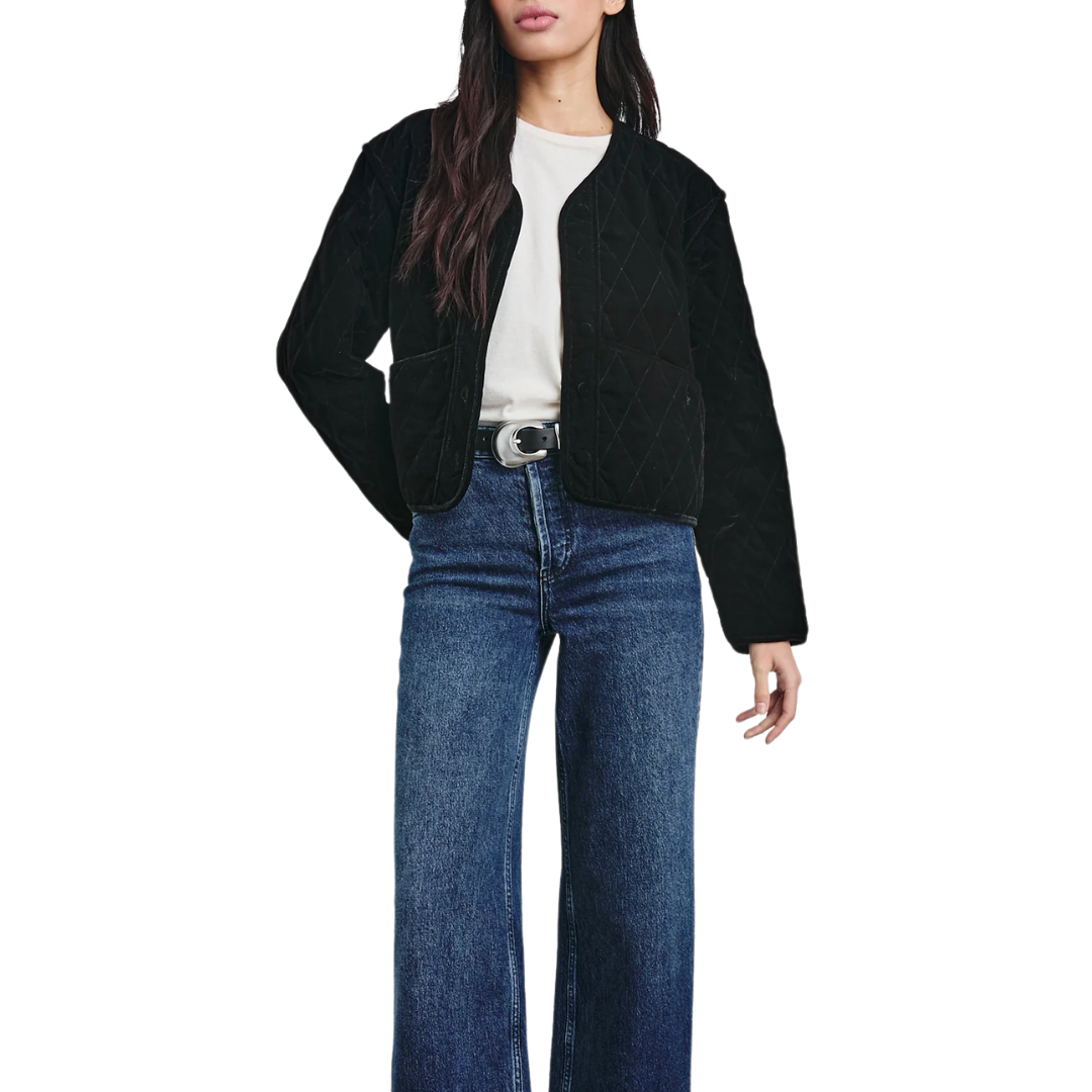 Kiko Jacket in Black Velvet